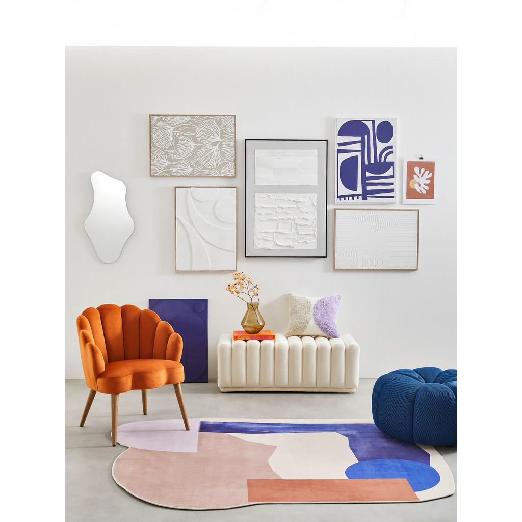 Thumbnail - Monee Bild, Weiß, Kunststoff, Textil, Holzwerkstoff, rechteckig, 50x70 cm, 3D-Effekt, Bilder und Zubehör, Wandbilder, So...