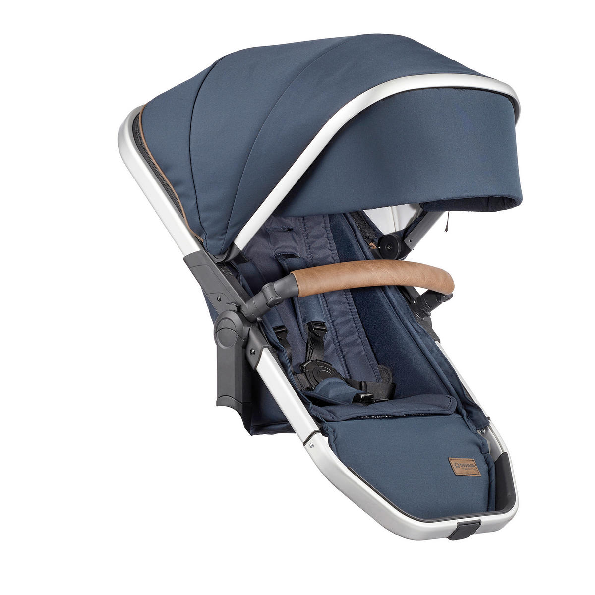 KINDERWAGENSET FX4 Life  - Silberfarben/Braun, Basics, Textil/Metall (57/129/100cm) - Gesslein