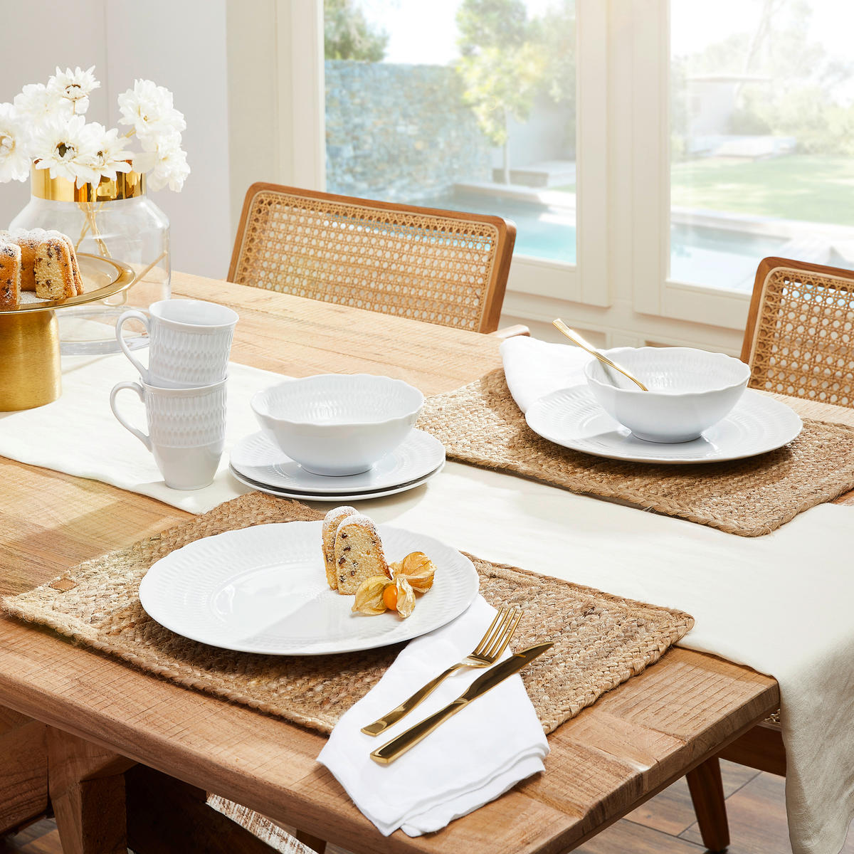 KOMBISERVICE 8-teilig  - Weiß, Trend, Keramik - Creatable