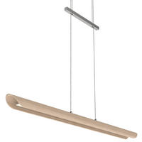 LED-HÄNGELEUCHTE Colombia 120/9/9 cm  - Beige, Natur, Holz (120/9/9cm)