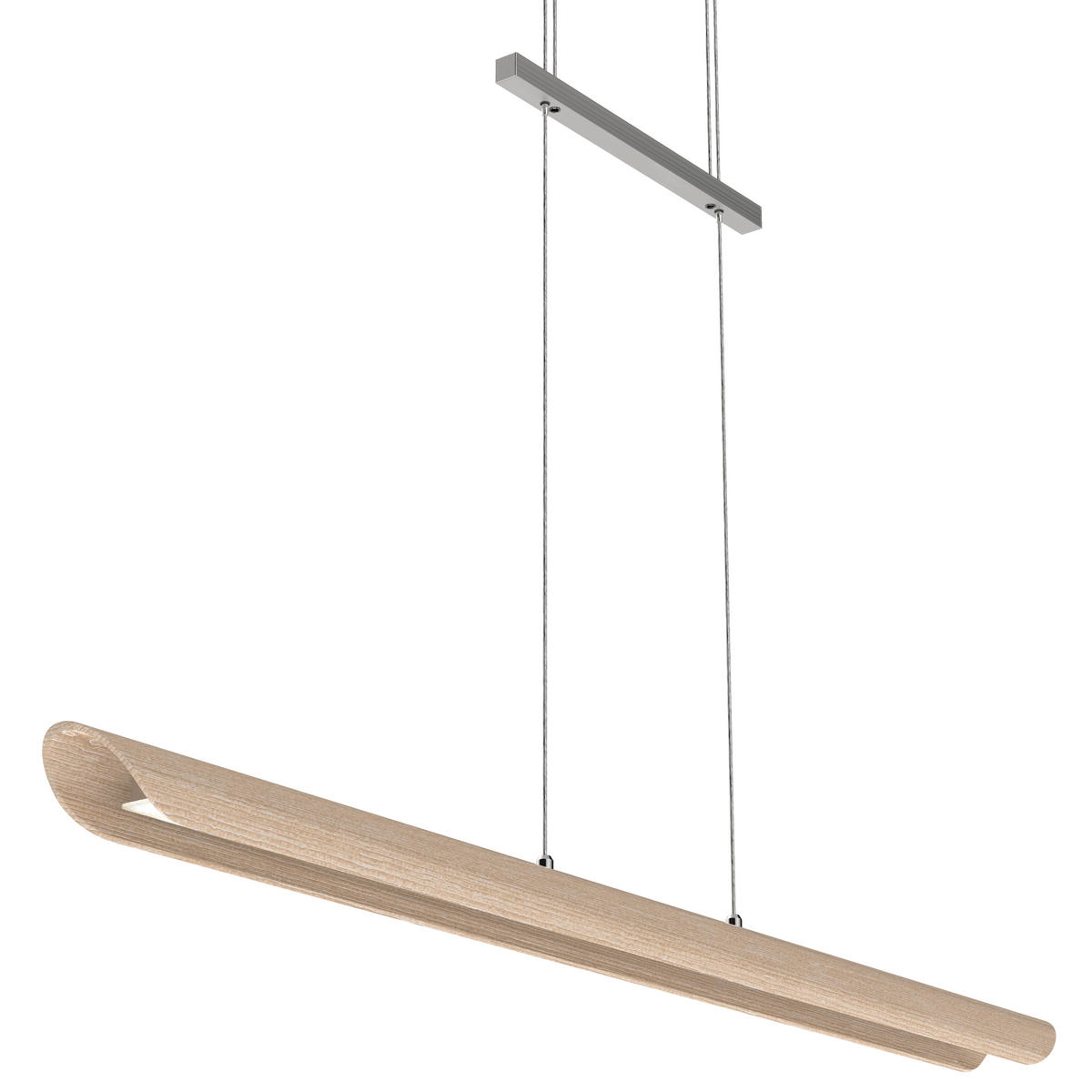 LED-HÄNGELEUCHTE Colombia 120/9/9 cm  - Beige, Natur, Holz (120/9/9cm)