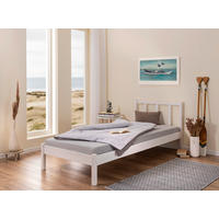 BETT 90/200 cm  in Weiss   - Weiss, Modern, Holz (90/200cm) - MID.YOU