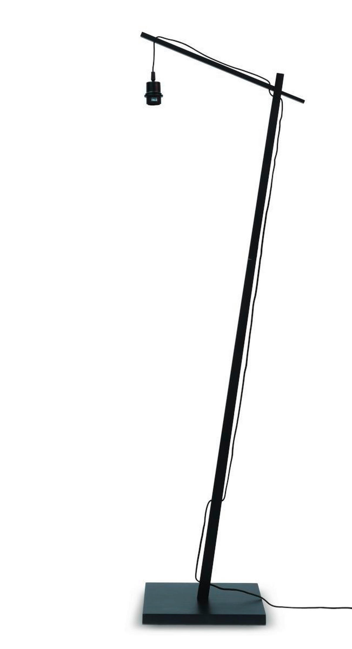 GOLVLAMPA GOOD&MOJO  40/68/176 cm    - svart/naturfärgad, Trend (40/68/176cm) - Good & Mojo
