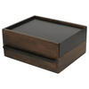 SCHMUCKBOX - Walnussfarben/Schwarz, Design, Holz/Metall (22,1/11,9/25,9cm) - Umbra