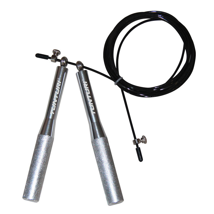 FITNESSSEIL  - Schwarz/Grau, KONVENTIONELL, Kunststoff/Metall (331/2,5/2,5cm)