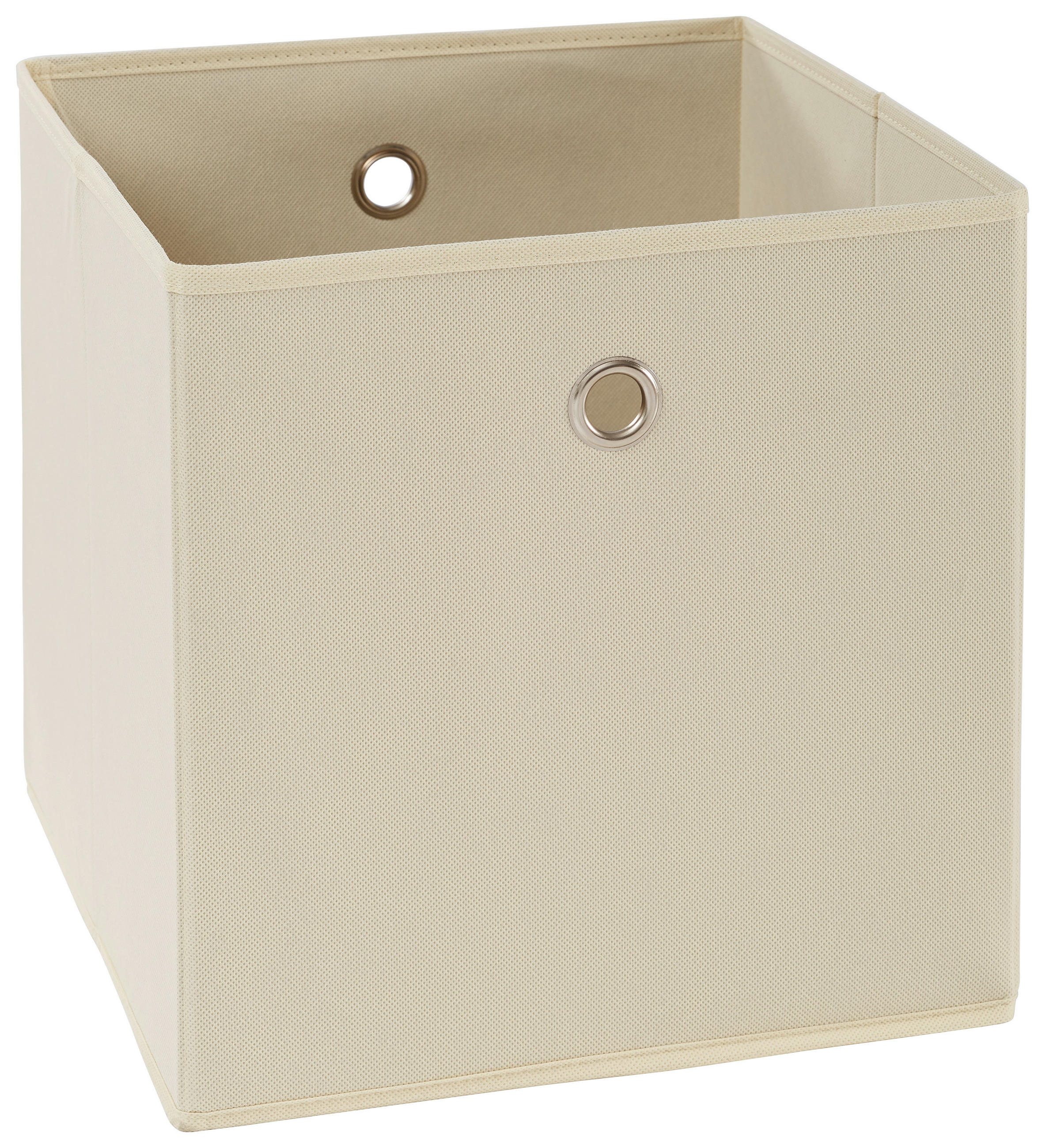 SKLÁDACÍ KRABICE, kov, textil, karton, 32/32/32 cm - barvy stříbra/přírodní barvy, Design, kov/karton (32/32/32cm) - Carryhome