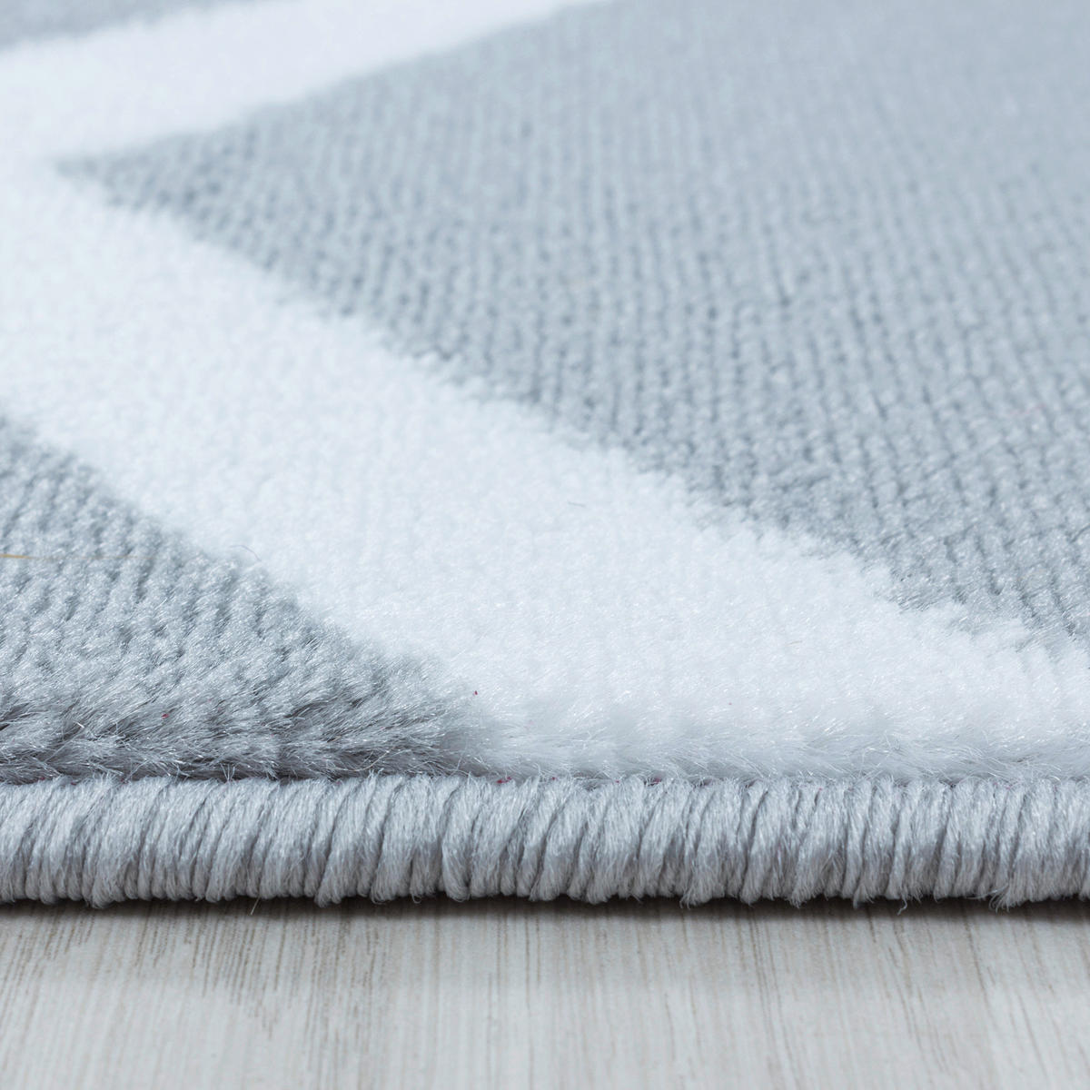 VÄVD MATTA 140/200 cm Costa 3524 Grey  - grå, Design, textil (140/200cm)