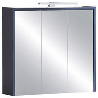 SPIEGELSCHRANK 65,0/62,7/16,0 cm  - Dunkelblau, MODERN, Glas/Holzwerkstoff (65,0/62,7/16,0cm) - MID.YOU
