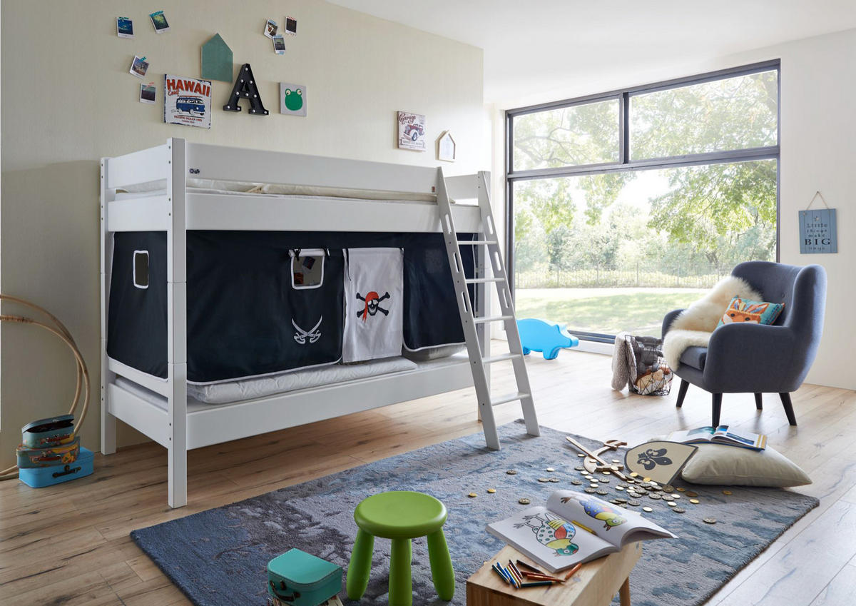 Perdeluță Decorativă - alb/negru, Design - MID.YOU