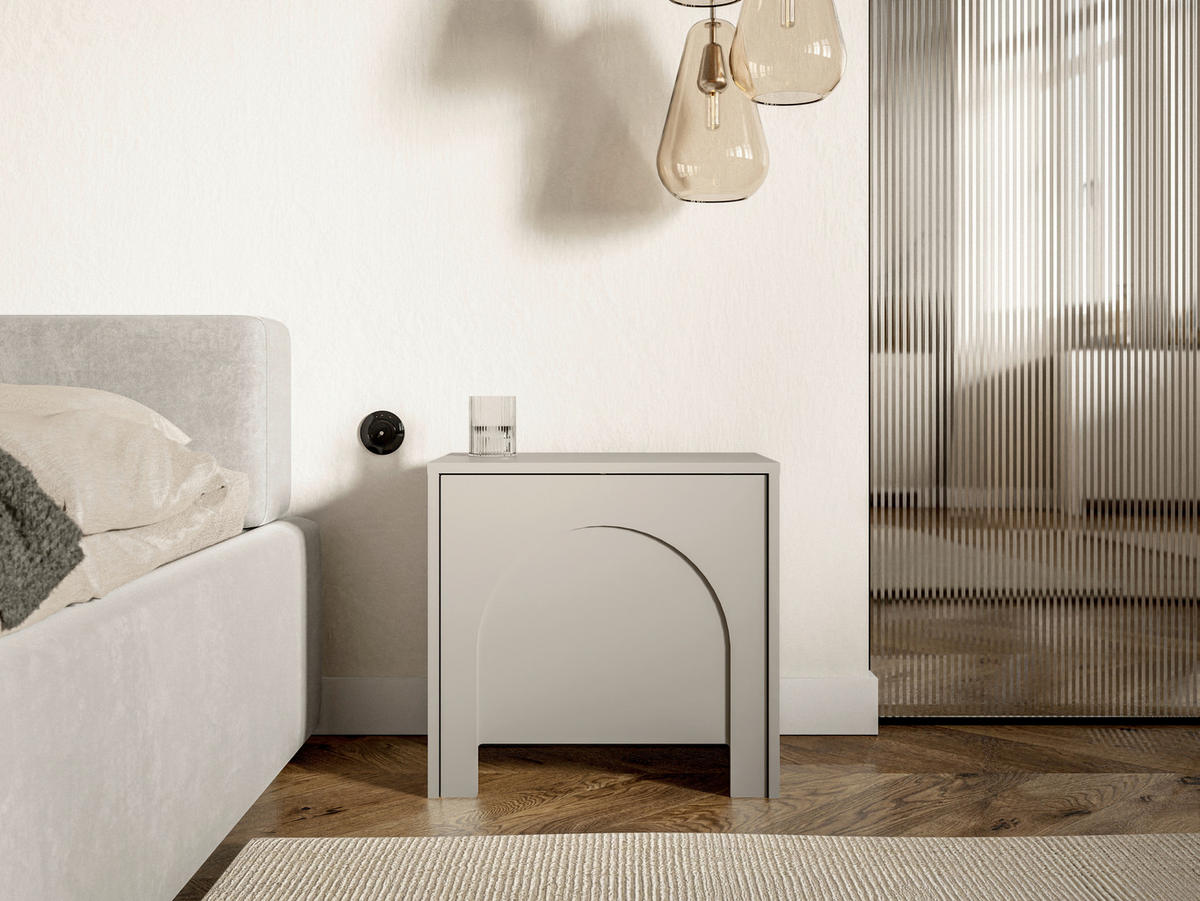 NACHTSCHRANK 53,5/51/35 cm  - Kaschmir, Design, Holzwerkstoff (53,5/51/35cm) - Boxxx