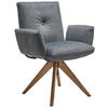ARMLEHNSTUHL  in beflockt  - Waldgrün/Eichefarben, Design, Holz/Textil (70/89/68cm) - Dieter Knoll