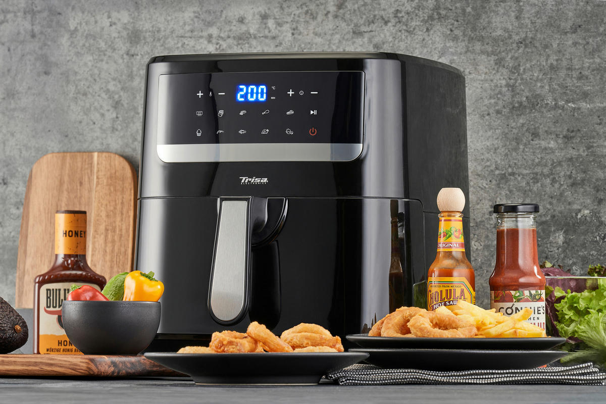 HEIßLUFTFRITTEUSE 7,5 L  - Schwarz, KONVENTIONELL, Kunststoff (38,3/32,2/32,7cm) - Trisa Electronics