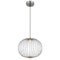 LED-HÄNGELEUCHTE 50/150 cm  - Chromfarben/Schwarz, Design, Kunststoff/Metall (50/150cm)