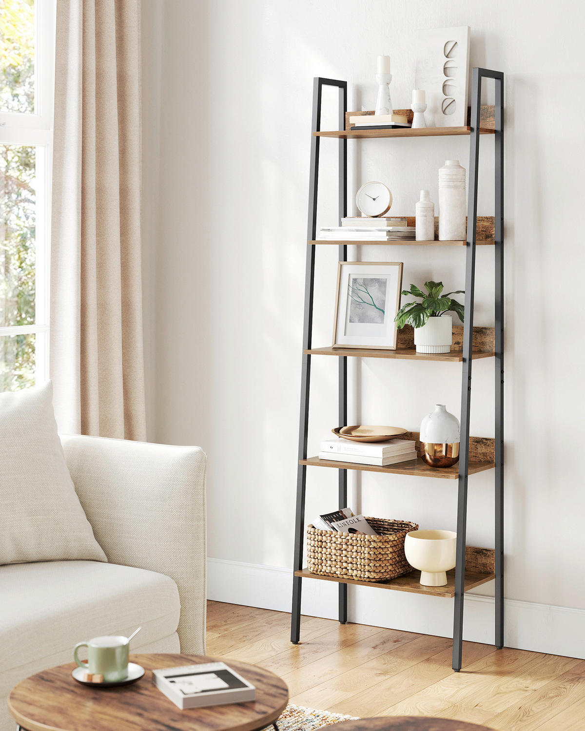 BÜCHERWAND  60/170/30 cm Braun, Schwarz  - Schwarz/Braun, Trend, Holzwerkstoff/Metall (60/170/30cm) - Boxxx