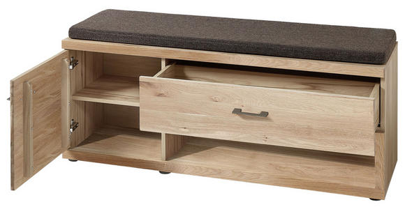 GARDEROBE Eichefarben - Eichefarben, Basics, Glas/Holz (246/202/39cm) - Linea Natura
