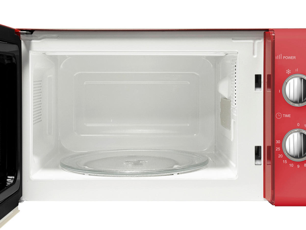 MIKROWELLE MW-R 25.3 ROT  - Rot, Trend, Metall (45,2/26,2/36cm)