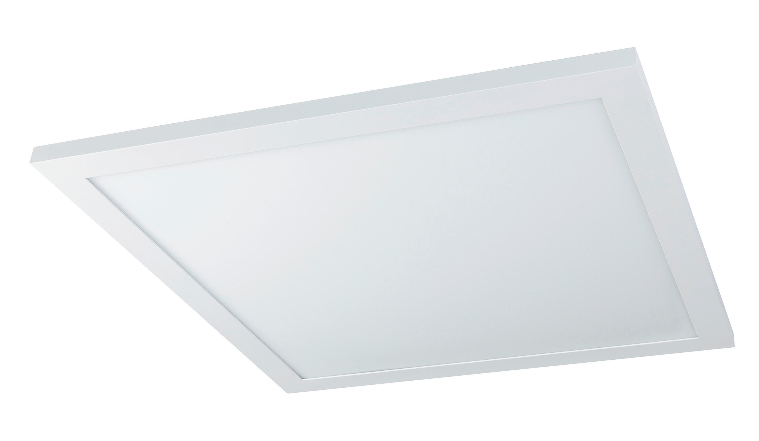 LED-DECKENLEUCHTE 45/45/5,5 cm    - Opal/Weiß, Basics, Kunststoff/Metall (45/45/5,5cm) - Novel