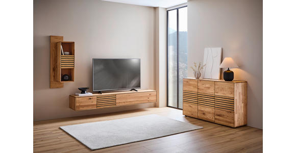 WOHNWAND 2-teilig  in Wildeiche  220/160/40 cm  - Wildeiche, Design, Holz/Kunststoff (220/160/40cm) - Cantus