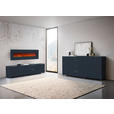SIDEBOARD  in 225/99/40,5 cm  - Anthrazit/Alufarben, Design, Glas/Holzwerkstoff (225/99/40,5cm) - Voleo