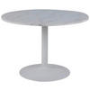 JEDÁLENSKÝ STÔL, biela, 110/75 cm - biela, Trend, kov/kameň (110/75cm) - Livetastic