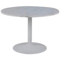 JEDILNA MIZA, bela  - bela, Trend, kamen/kovina (110/75cm) - Livetastic