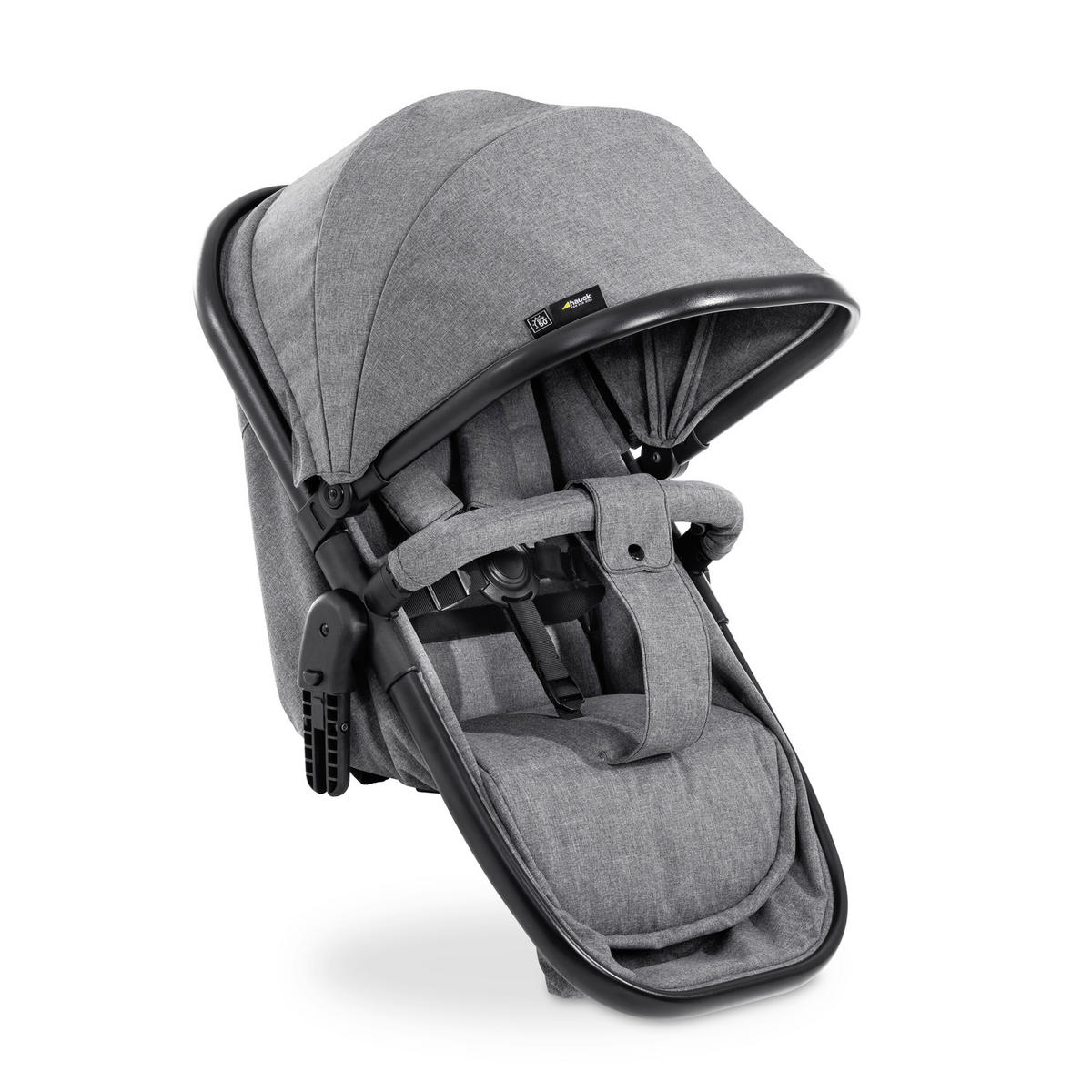 ZWILLINGSWAGEN ATLANTIK TWIN  - Schwarz/Grau, Basics, Textil/Metall (125/64/108cm) - Hauck