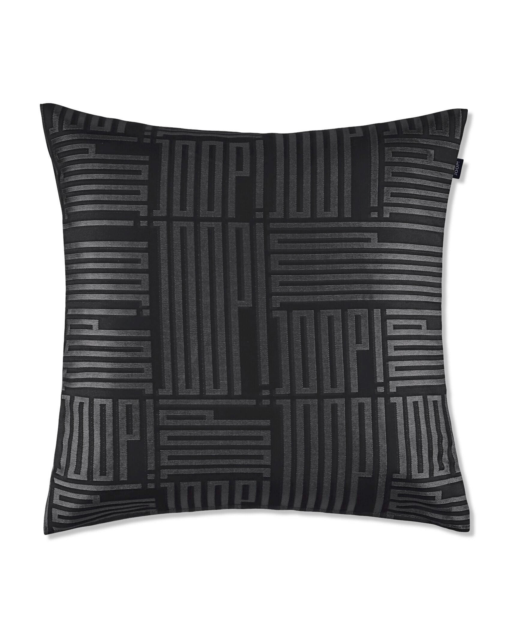 KISSENHÜLLE J!Fine Bars 50/50 cm  - Schwarz, Design, Textil (50/50cm) - Joop!