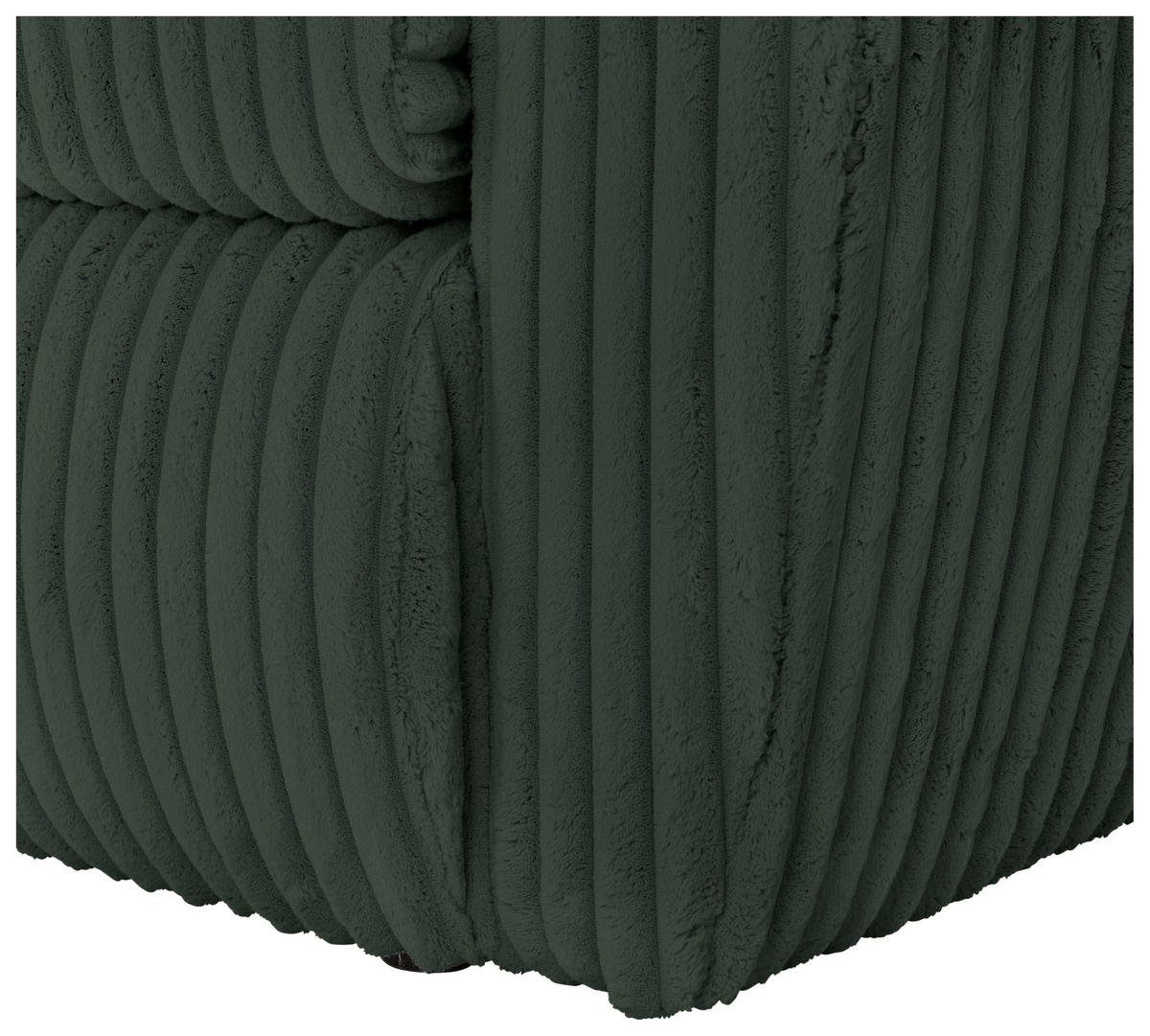 BÄDDSOFFA i manchester, plysch mörkgrön  - svart/mörkgrön, Modern, textil/plast (240/90/120cm) - MID.YOU