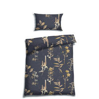 BETTWÄSCHE 2-teilig Satin 135/200 cm  - Dunkelblau, Basics, Textil (135/200cm) - Florella