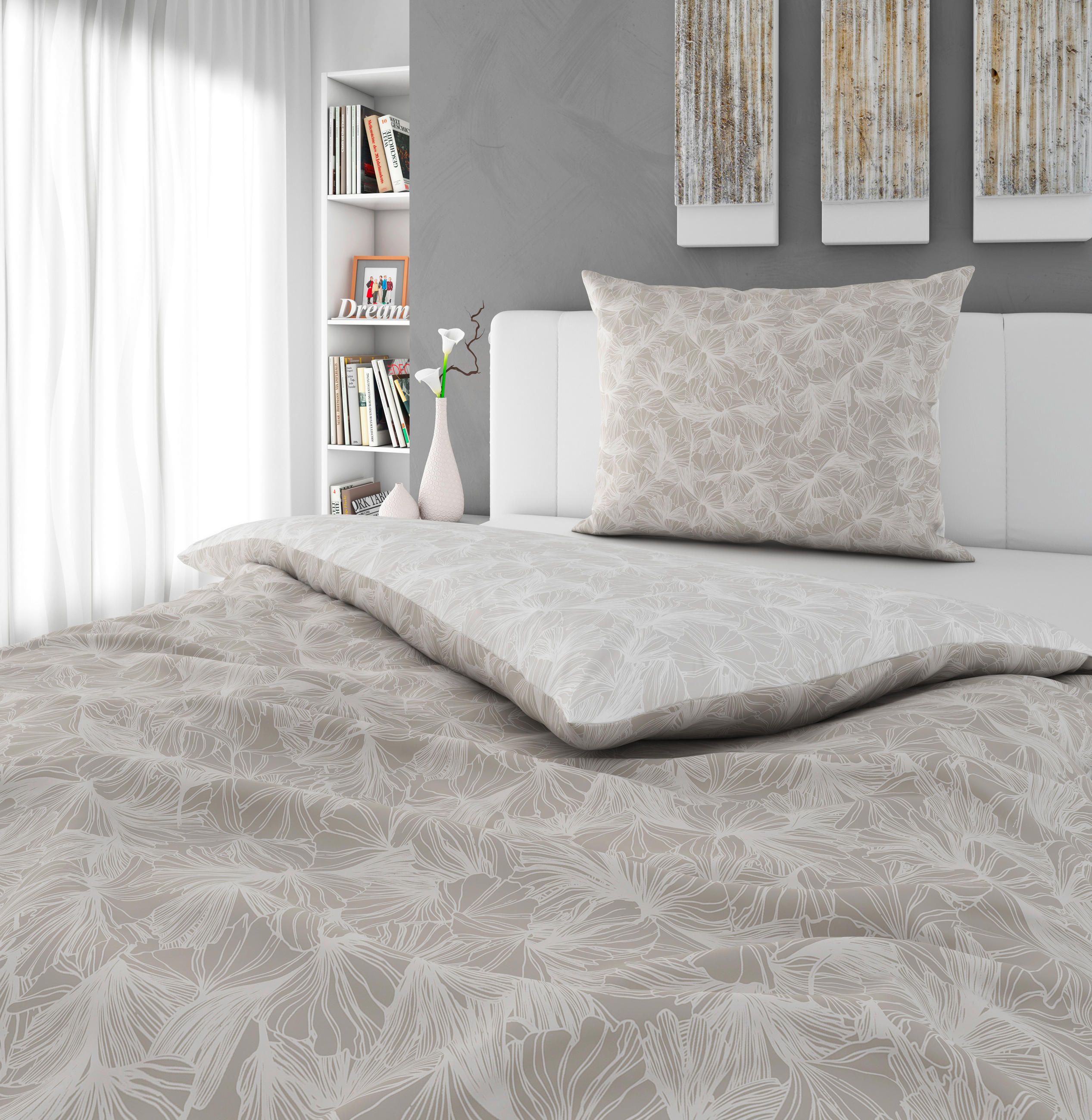 BETTWÄSCHE 140/200 cm  - Grau, KONVENTIONELL, Textil (140/200cm) - Esposa