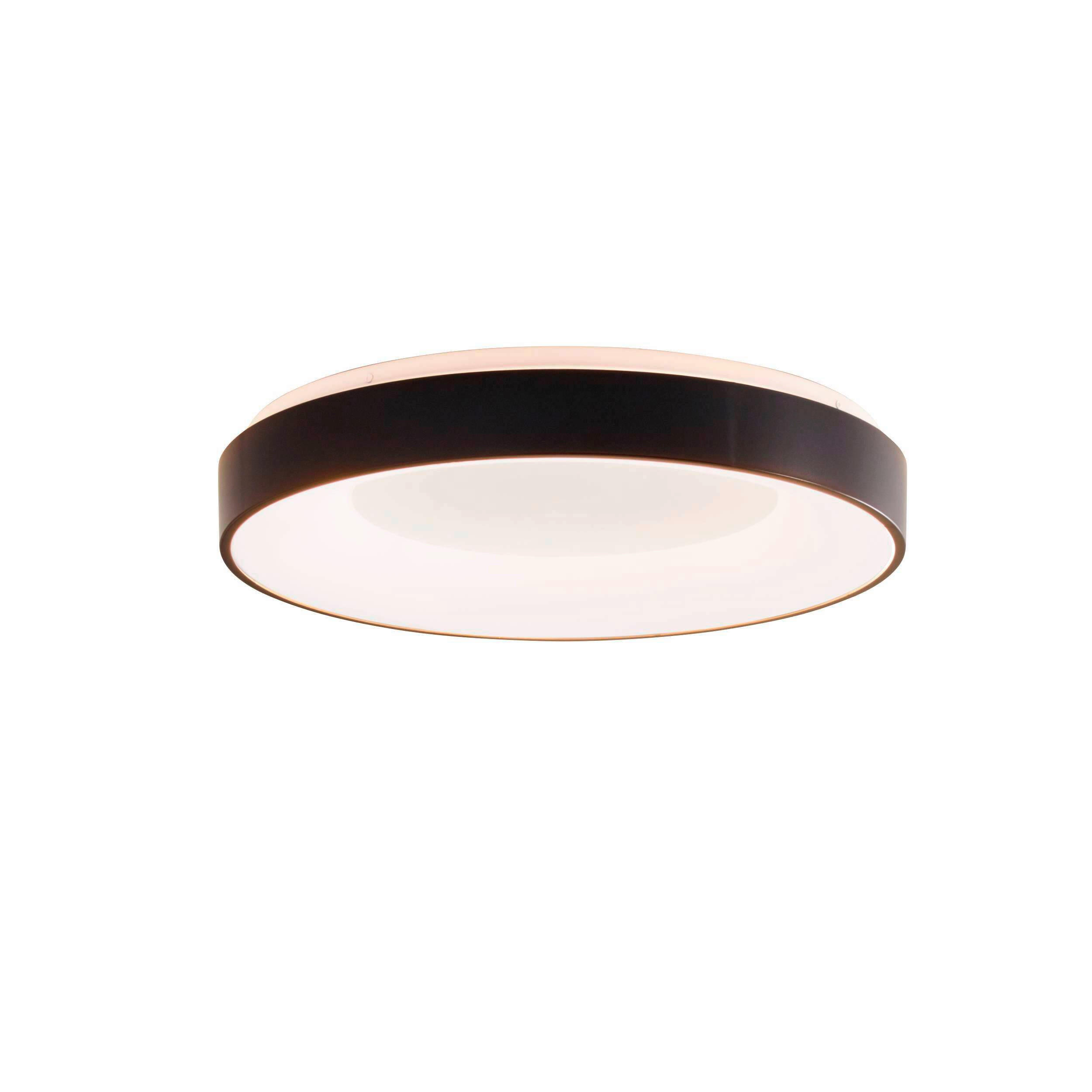 DECKENLEUCHTE 48/7,5 cm   - Schwarz/Weiß, Basics, Kunststoff/Metall (48/7,5cm) - Eglo