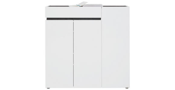 SCHUHSCHRANK  in 120/115/34 cm  - Anthrazit/Schwarz, Design, Holzwerkstoff/Kunststoff (120/115/34cm) - Voleo