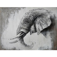 ÖLGEMÄLDE Tiere 120/90 cm  - Braun/Naturfarben, LIFESTYLE, Holz/Kunststoff (120/90cm) - Monee