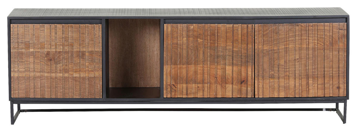 LOWBOARD  in 170/55/45 cm  - Schwarz/Braun, LIFESTYLE, Holz/Holzwerkstoff (170/55/45cm) - Landscape