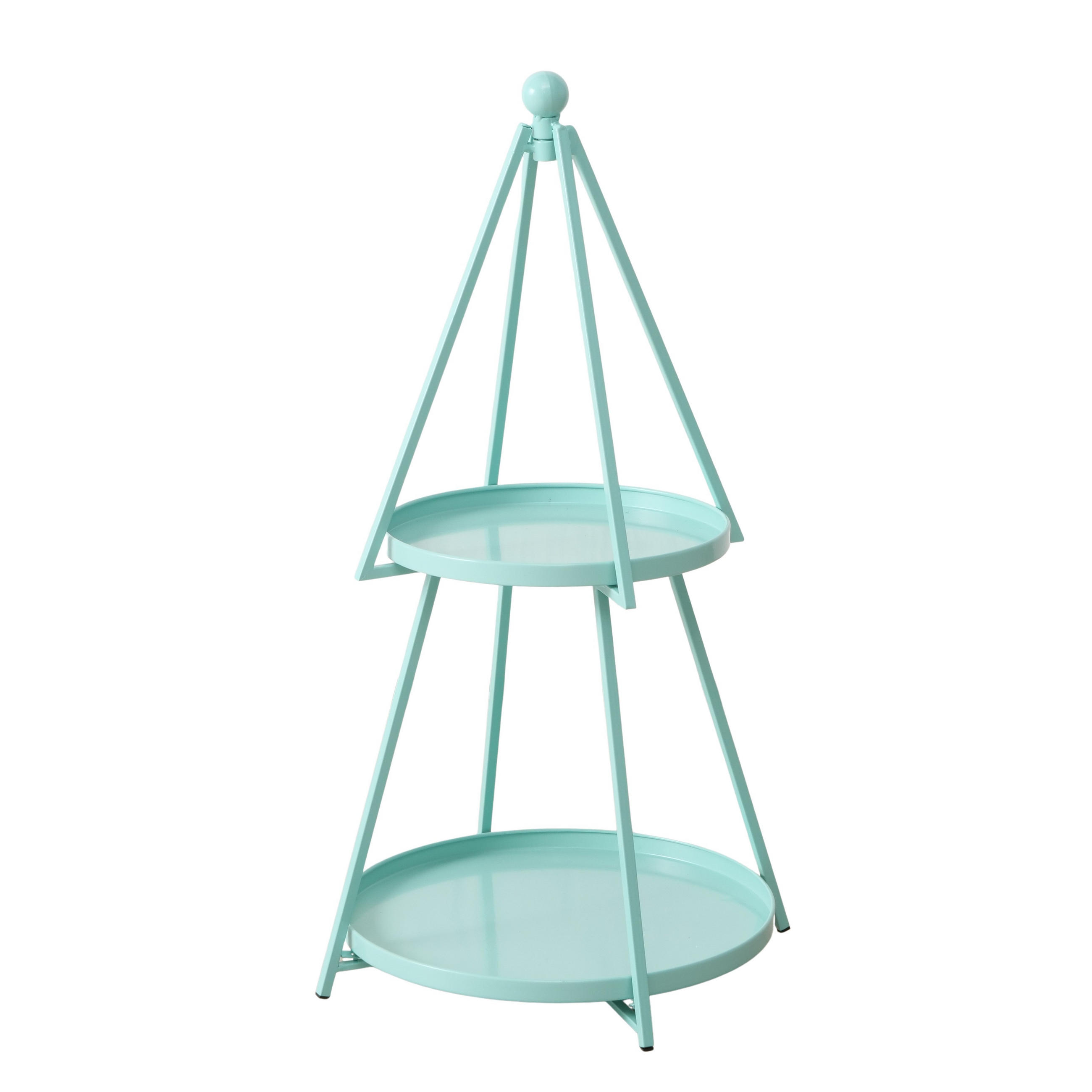 REGAL Türkis  - Türkis, Basics, Metall (44/44/78cm) - Boltze Home