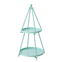 REGAL Türkis  - Türkis, Basics, Metall (44/44/78cm) - Boltze Home