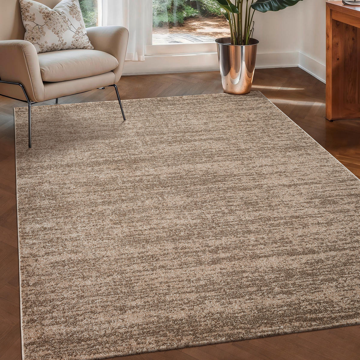 WEBTEPPICH 60/110 cm Oslo Beige  - Beige, KONVENTIONELL, Kunststoff/Textil (60/110cm) - Novel