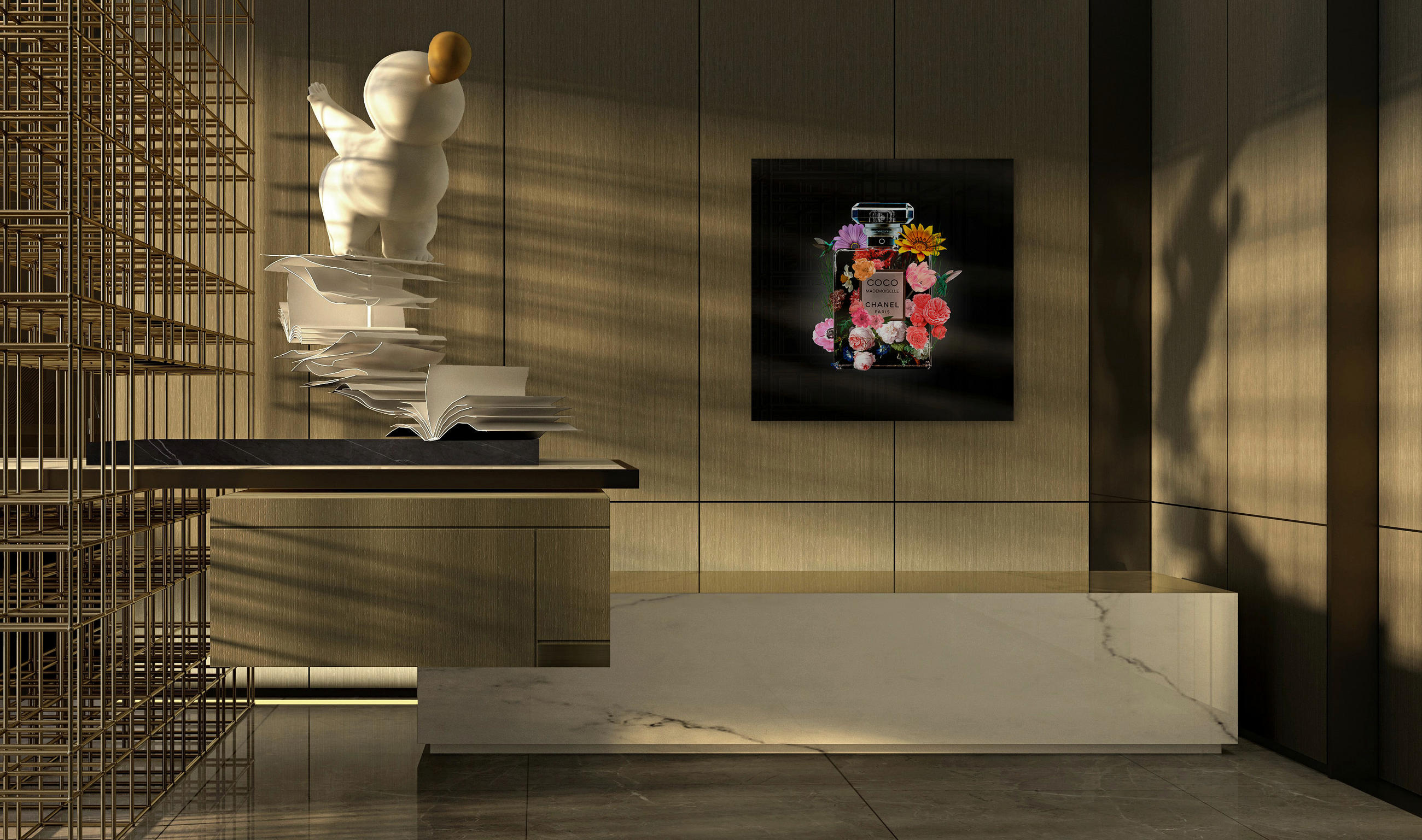 BILD 100/100 cm  - Multicolor/Schwarz, Design, Kunststoff (100/100cm)