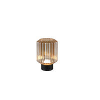 PORTABEL LAMPA 13/19,5 cm   - brun/svart, Klassisk, metall/glas (13/19,5cm)