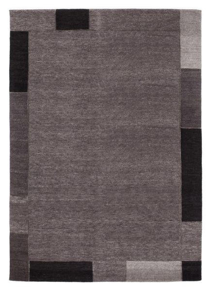 Cazaris Wollteppich Dunkelgrau 70x140 cm