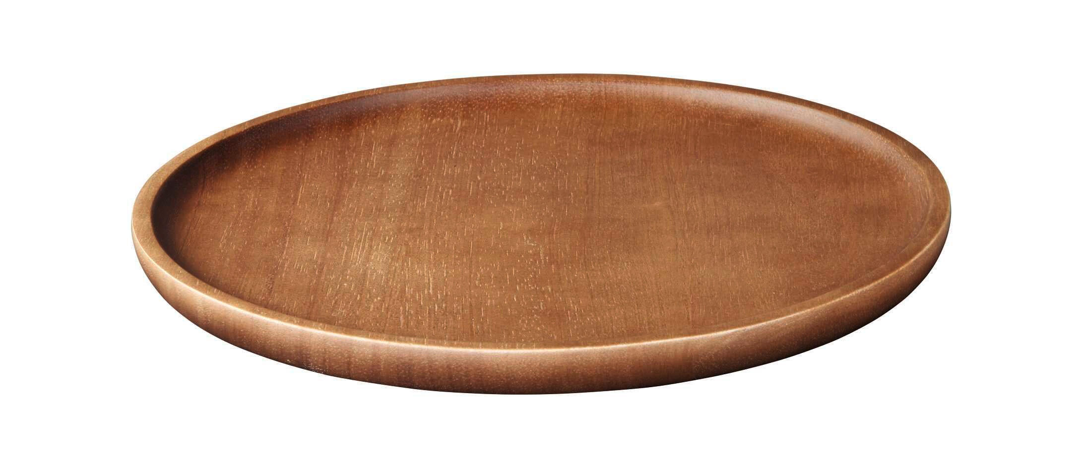 TELLER Braun 25/2 cm WOOD DARK  - Braun, Natur, Holz (25/2cm) - ASA
