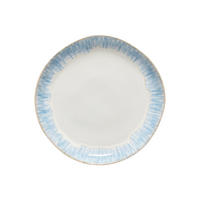 SPEISETELLERSET Blau, Weiß Hochglanz 28 cm BRISA  - Blau/Weiß Hochglanz, Basics, Keramik (28cm) - Costa Nova