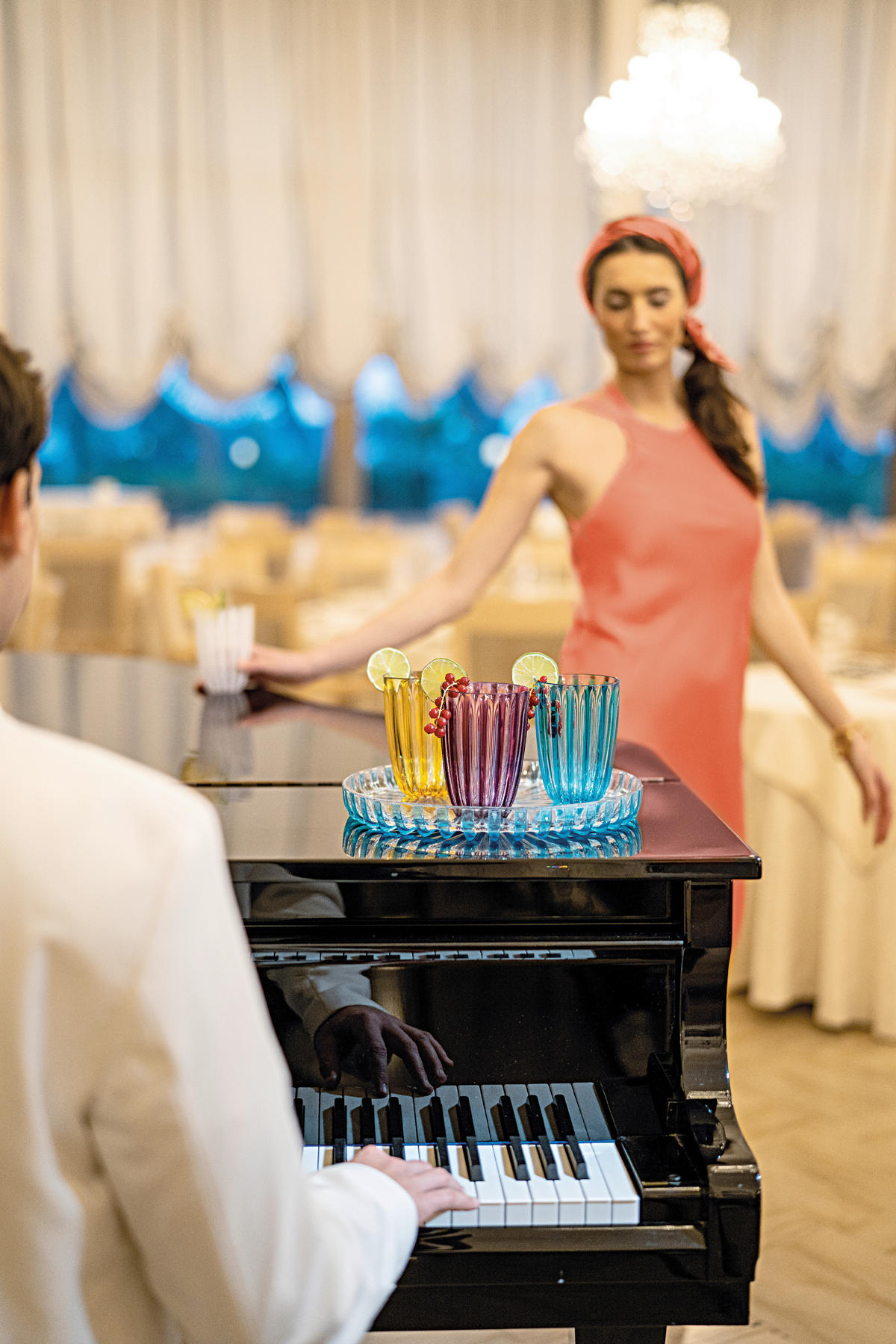 TRINKGLAS 350 ml  - Türkis, Basics, Kunststoff (470ml) - GUZZINI