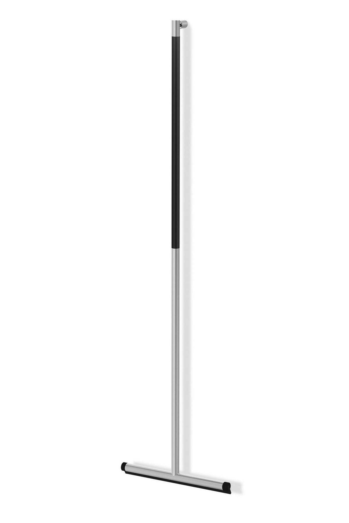 DUSCHABZIEHER - Edelstahlfarben, Basics, Kunststoff/Metall (32/120cm) - Zack