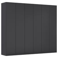 FALTTÜRENSCHRANK 271/229/54 cm 4-türig Dunkelgrau  - Dunkelgrau, Holzwerkstoff (271/229/54cm) - Rauch Möbel