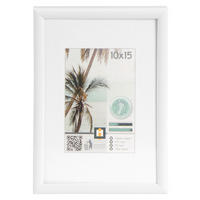 BILDERRAHMEN 11,5/16,1 cm  - Weiß, Basics, Glas/Kunststoff (11,5/16,1cm)