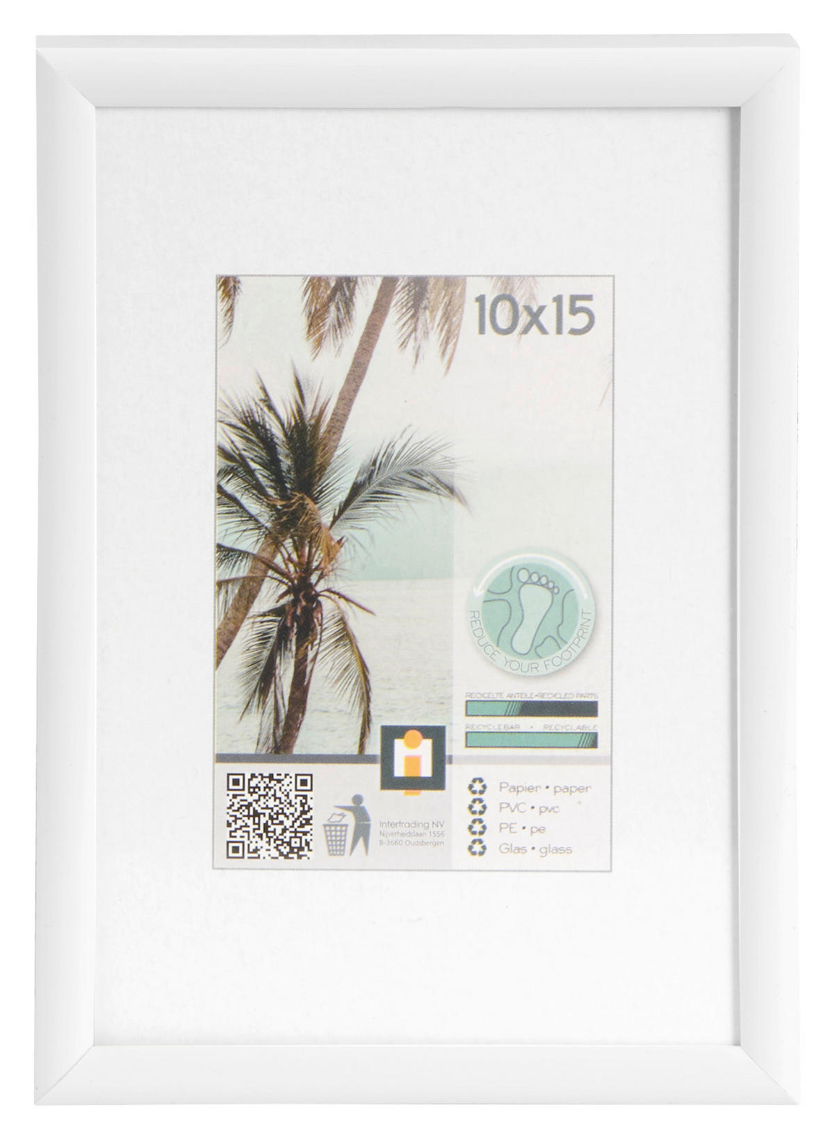 BILDERRAHMEN 11,5/16,1 cm  - Weiß, Basics, Glas/Kunststoff (11,5/16,1cm)