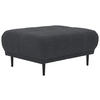 HOCKER in Textil Dunkelgrau  - Dunkelgrau/Schwarz, Design, Holz/Textil (93/45/77cm) - Stylife