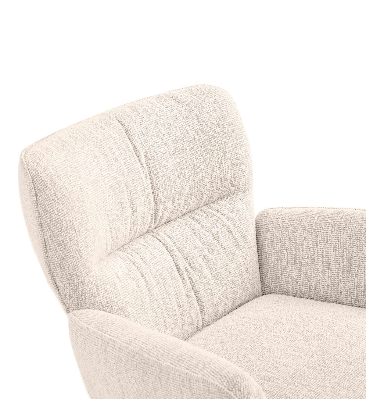 ARMLEHNSTUHL  in Eisen Leinenoptik  - Beige/Schwarz, Design, Textil/Metall (67/86/68cm) - Novel