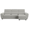 ECKSOFA Sandfarben Velours  - Sandfarben/Schwarz, KONVENTIONELL, Kunststoff/Textil (285/177cm) - Carryhome